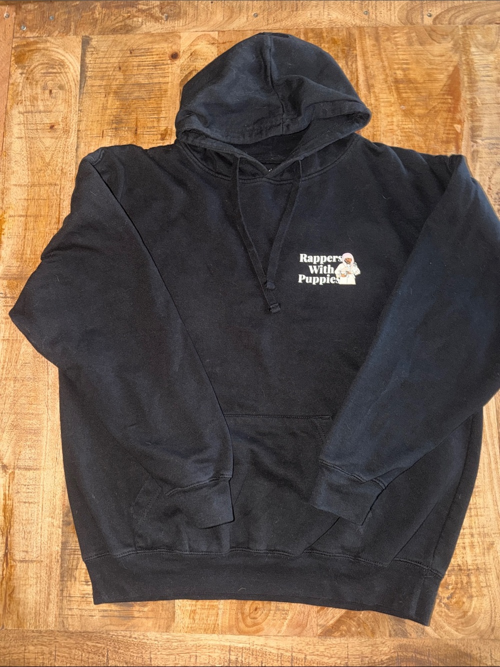 Black Rappers With Puppies Pullover Hoodie -